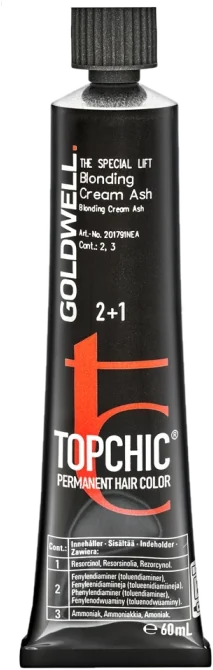 Goldwell Topchic Hair Color Blonding Cream - Ash