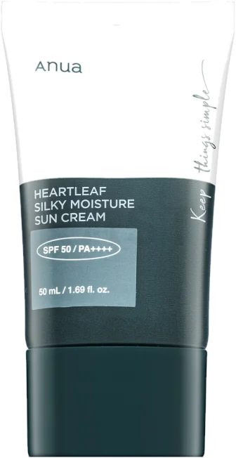 Anua Heartleaf Silky Moisture Sun Cream SPF50+ PA++++