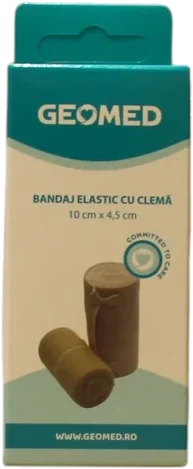 Geomed Elastični zavoj s kopčama 10 cm x 4,5 m