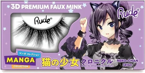 Rude Cosmetics Chibi Manga Faux Mink - Neko-Chan