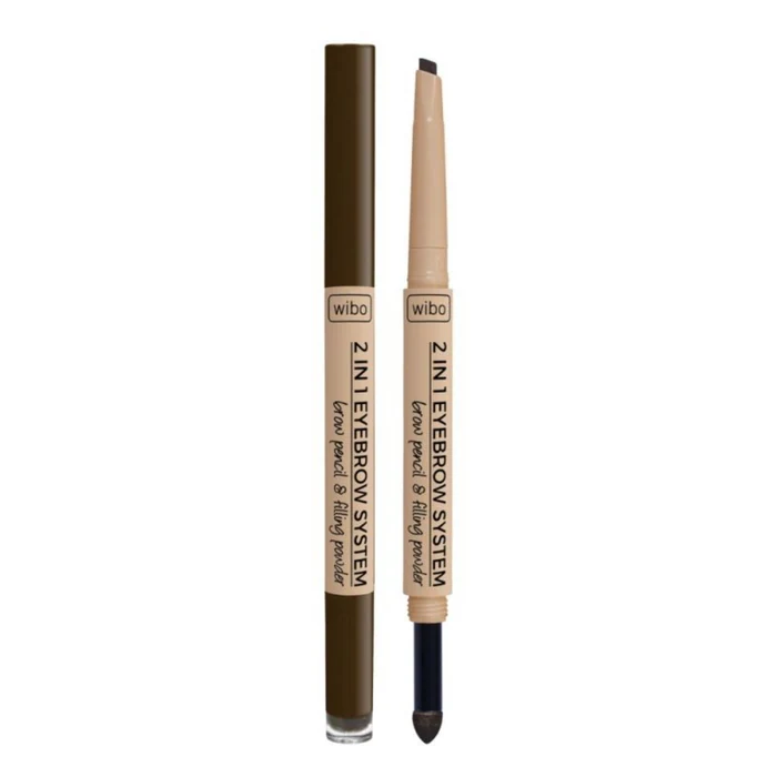 Wibo 2 in 1 Eyebrow System 3 Dark Brown