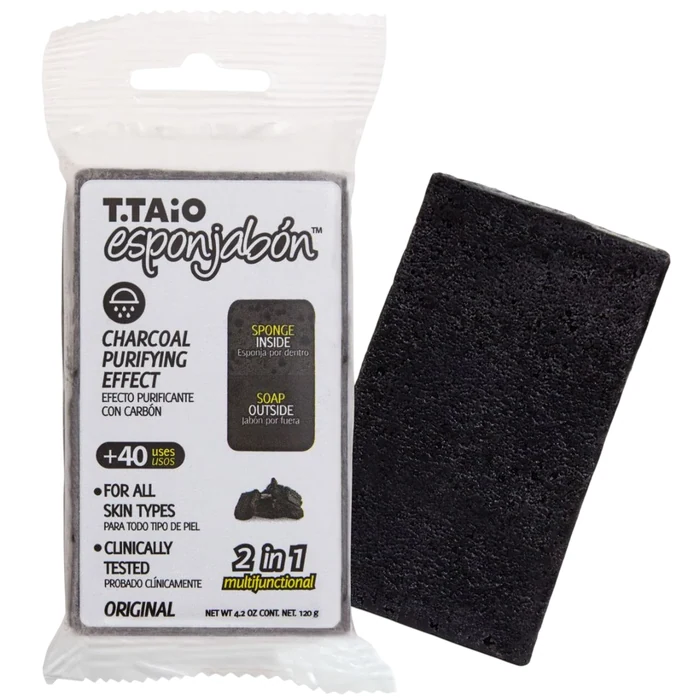 Esponjabon Soap & Sponge 2-In-1 Charcoal Purifying