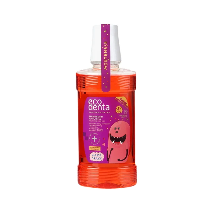 Ecodenta Mouthwash Strawberry Protective & Antiplaque