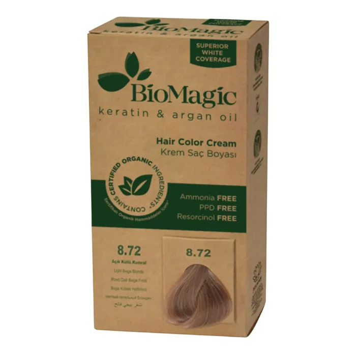 Biomagic Permanent Hair Dye 8.72