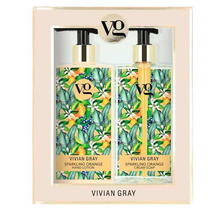 Vivian Gray Sparkling Orange set (Hand Lotion, Cleansing)