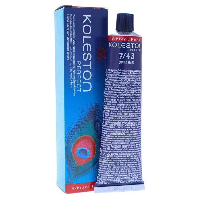 Wella Professionals Koleston Perfect 7/43 Medium Blonde Red Gold