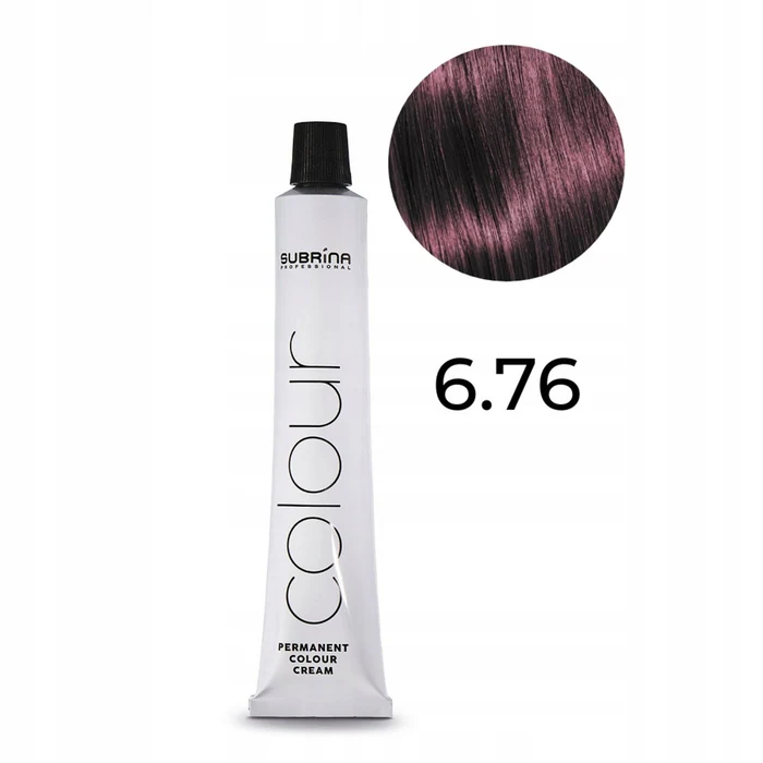 Subrina Professional Permanent Colour 6/76 Dark Blonde Violet Chestnut