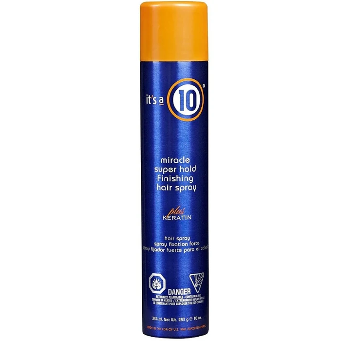 It's a 10 Miracle Super Hold Finishing Spray Plus Keratin