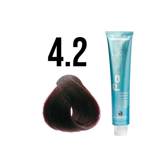 Fanola Crema Colore 4.2 Medium Chestnut Violet