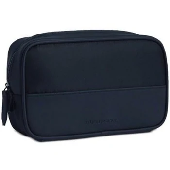 Burberry Textile Makeup Bag Dark Blue