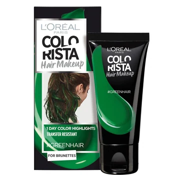 L´Oréal Paris Colorista Hair Makeup #GREENHAIR