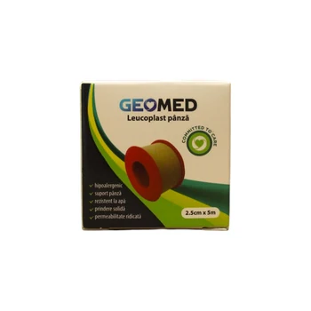 Geomed Leukoplast platneni 2,5 cm x 5 m