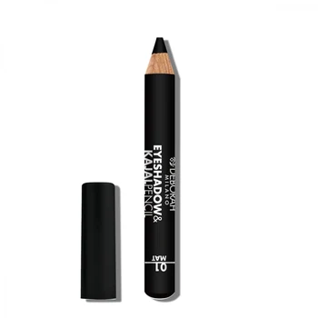 Deborah Eyeshadow & Kajal Eyeliner 2-In-1 01 Black