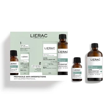 Lierac Anti-Blemish Protocol Stop Spots + Anti-Blemish Peeling set