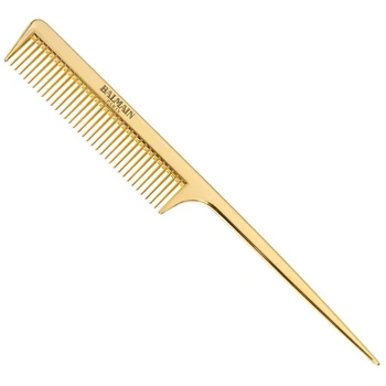 Balmain Professionnel Hair Plastic Comb Golden With Tail For Styling