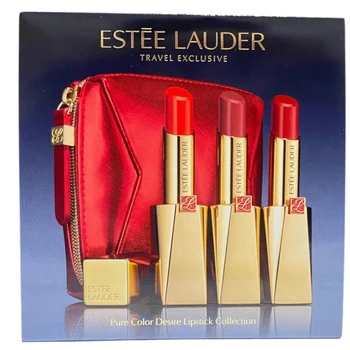 Estee Lauder Travel Exclusive set (Pure Color Desire - Rouge Excess, Cream Lipstick)