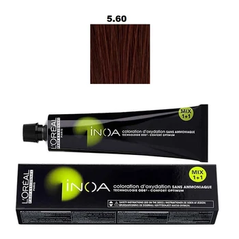 L´Oréal Professionnel Inoa 5.60 Intense Light Red Brown