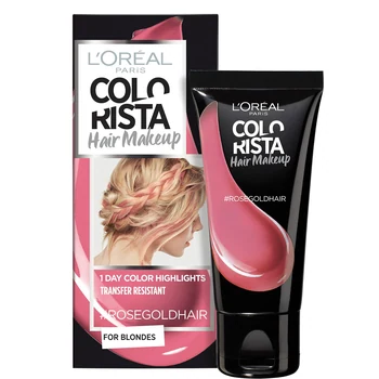 L´Oréal Paris Colorista Hair Makeup #ROSEGOLDHAIR