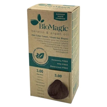 Biomagic Permanent Hair Dye 3/00 3 Dark Brown – Tester