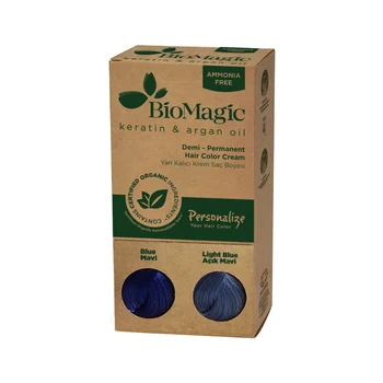Biomagic Demi-Permanent Hair Dye Blue – Tester
