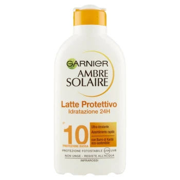 Garnier Ambre Solaire - Latte Protettivo Hydrating SPF 10