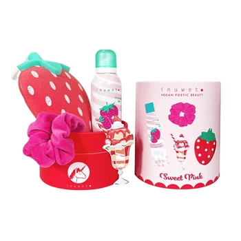 Inuwet Strawberry + Scrunchy set