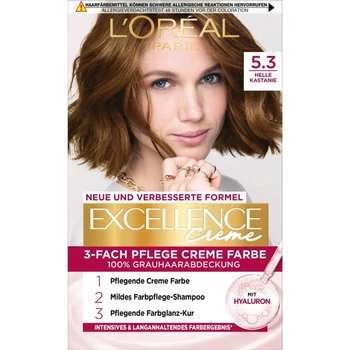 L´Oréal Paris Excellence Crème 5.3 Light Chestnut – Tester