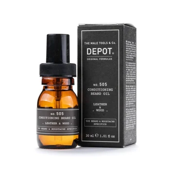Depot 500 Beard & Mustache Specifics No. 505 Leather & Wood