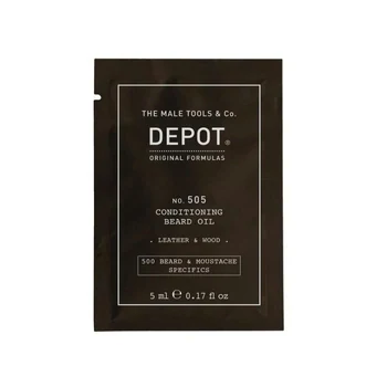 Depot 500 Beard & Mustache Specifics No. 505 Leather & Wood Vitamin E