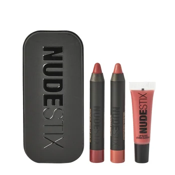 Nudestix Red Hot Lips Mini Kit Royal set (Burgundy)