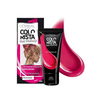 L´Oréal Paris Colorista Hair Makeup #HOTPINKHAIR