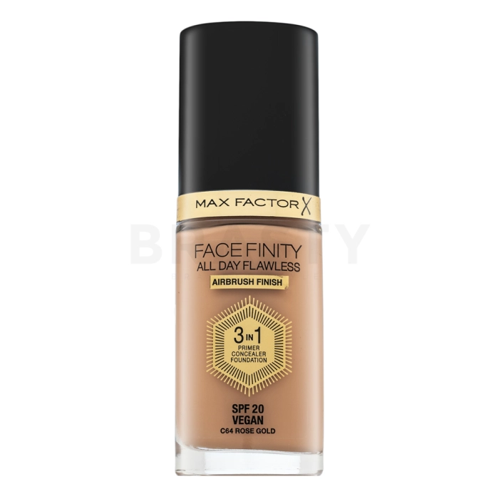 Max Factor Facefinity All Day Flawless Flexi-Hold 3in1 Primer Concealer Foundation SPF20 64