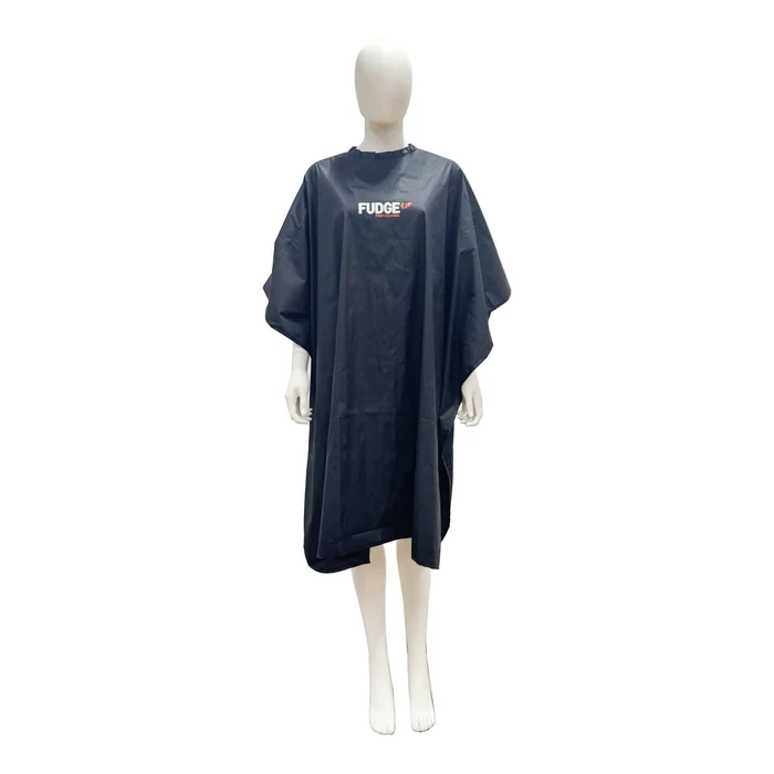 Fudge Professional Hairdressing Textile Cape Black