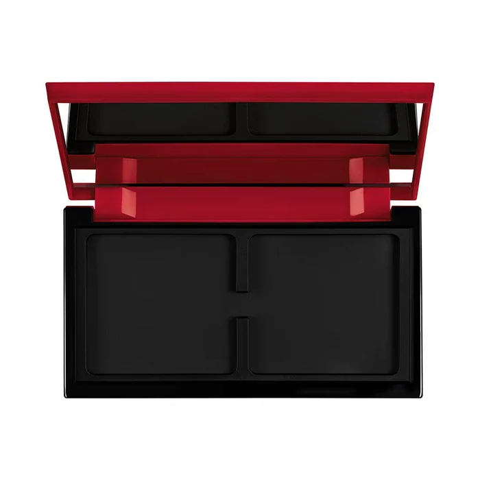 Diego Dalla Palma Empty Makeup Plastic Compact Case Red With 2 Slots