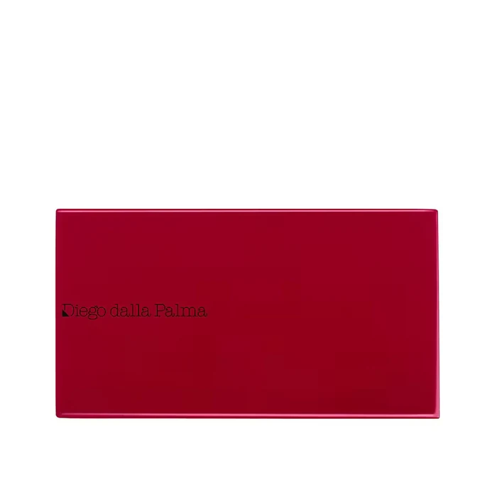 Diego Dalla Palma Empty Makeup Plastic Compact Case Red With 2 Slots