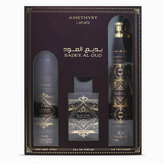 Lattafa Bade'e al Oud Amethyst set