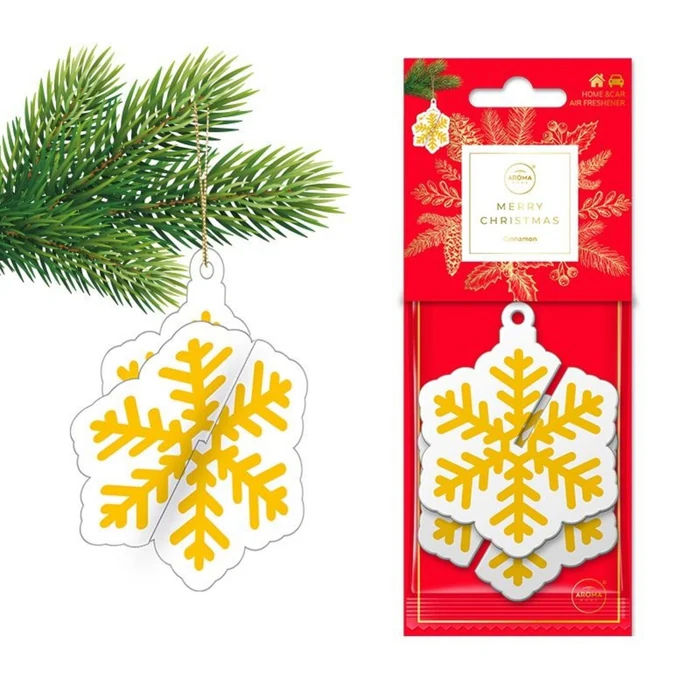 Aroma Car Xmas 3D Snowflake