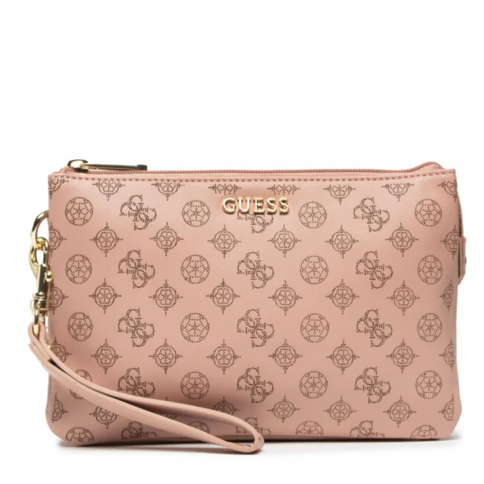 Guess Textile Makeup Bag Nude