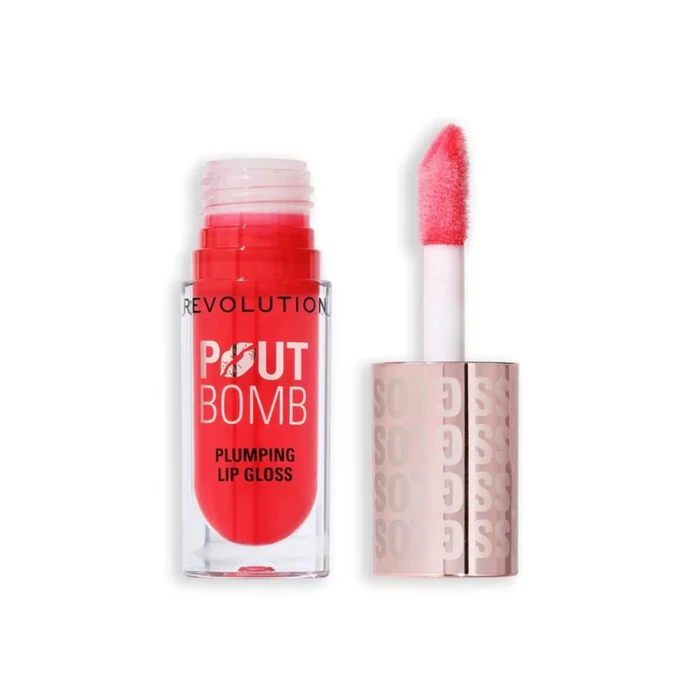 Makeup Revolution Pout Bomb Cherry Sheer Red
