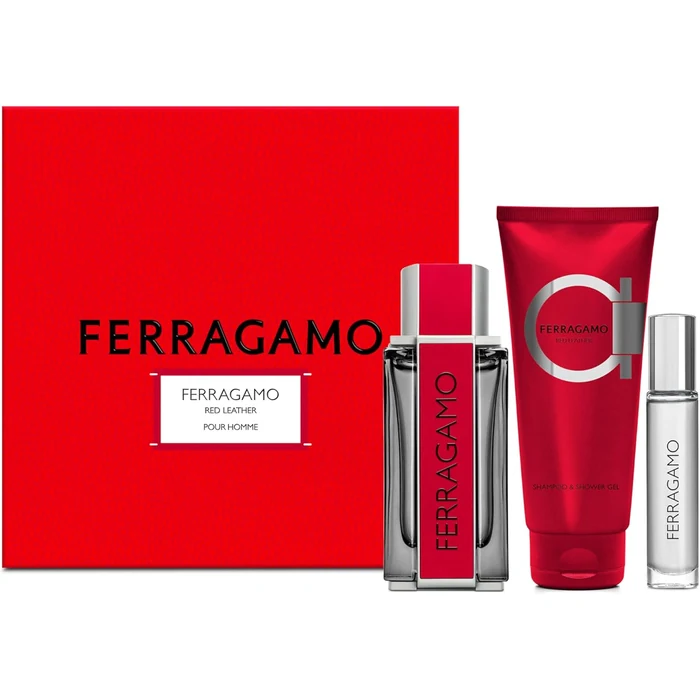 Salvatore Ferragamo Red Leather set
