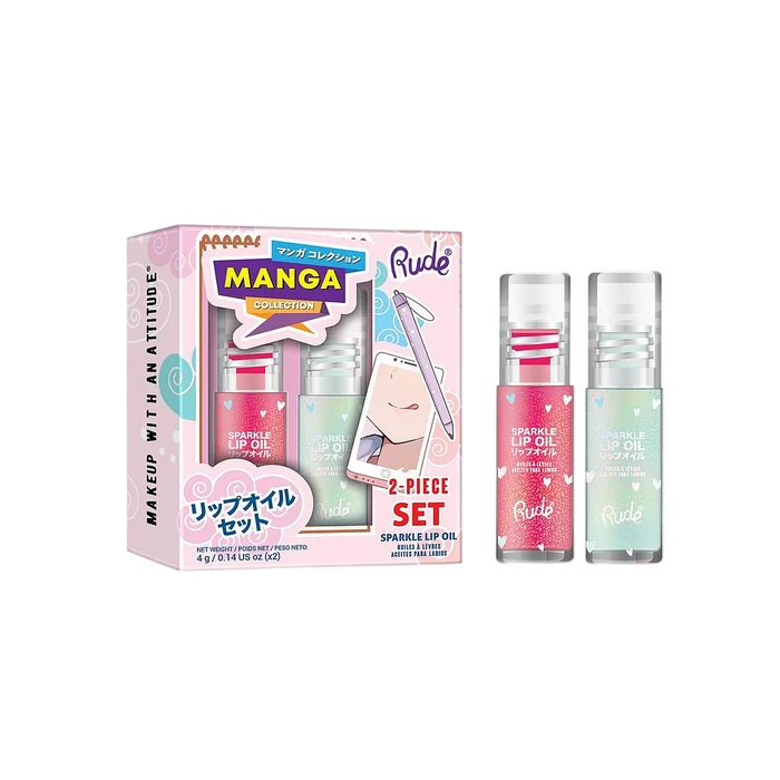 Rude Cosmetics Mint Sparkle + Watermelon Sparkle set