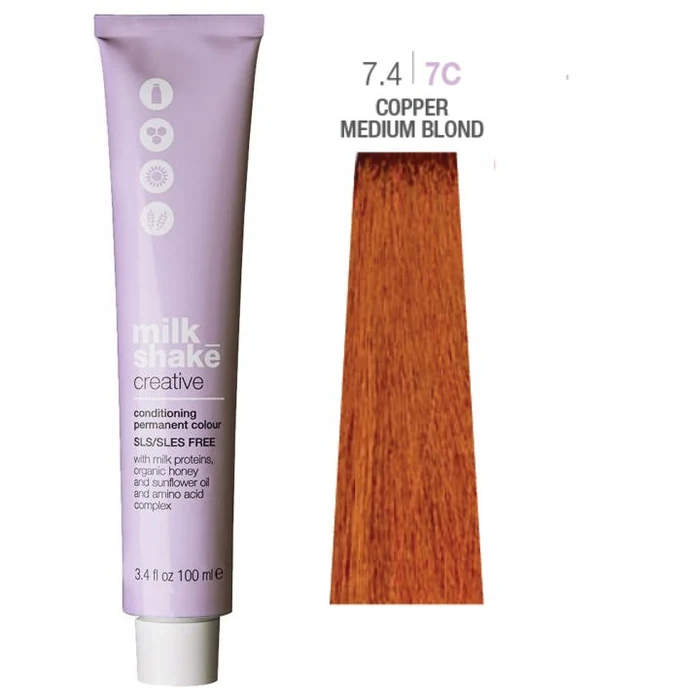 Milk_Shake Creative 7.47C Copper Medium Blond